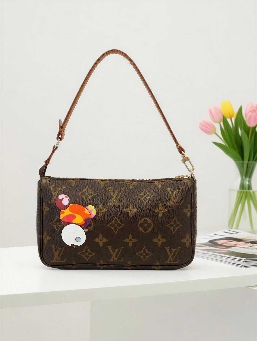 Louis Vuitton Murakami Panda Pochette Accessoires Limited Edition ✨ COA - Picture 7 of 16